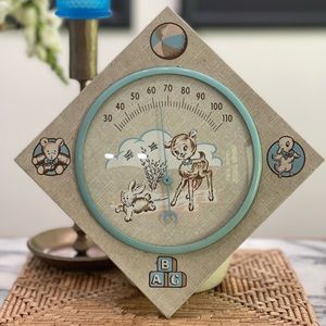🐑Vintage 1969 Baby Nursery Thermometer🐑